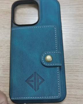 Leather Phone Case and Wallet Combo for iPhone & Samsung