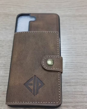 Leather Phone Case and Wallet Combo for iPhone & Samsung